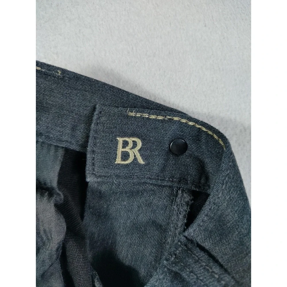 Banana Republic Travel Jean Mens 33 Gray Slim Straight Stretch Minimalist